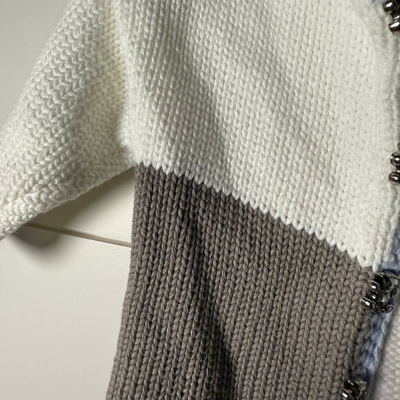 Gita Accessories Inc New York, Baby Sweater with Teddy Bear Buttons, S 6-12 MOS - Picture 6 of 7